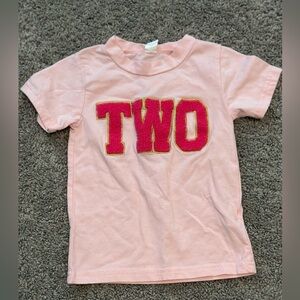 Toddler two short sleeve tshirt